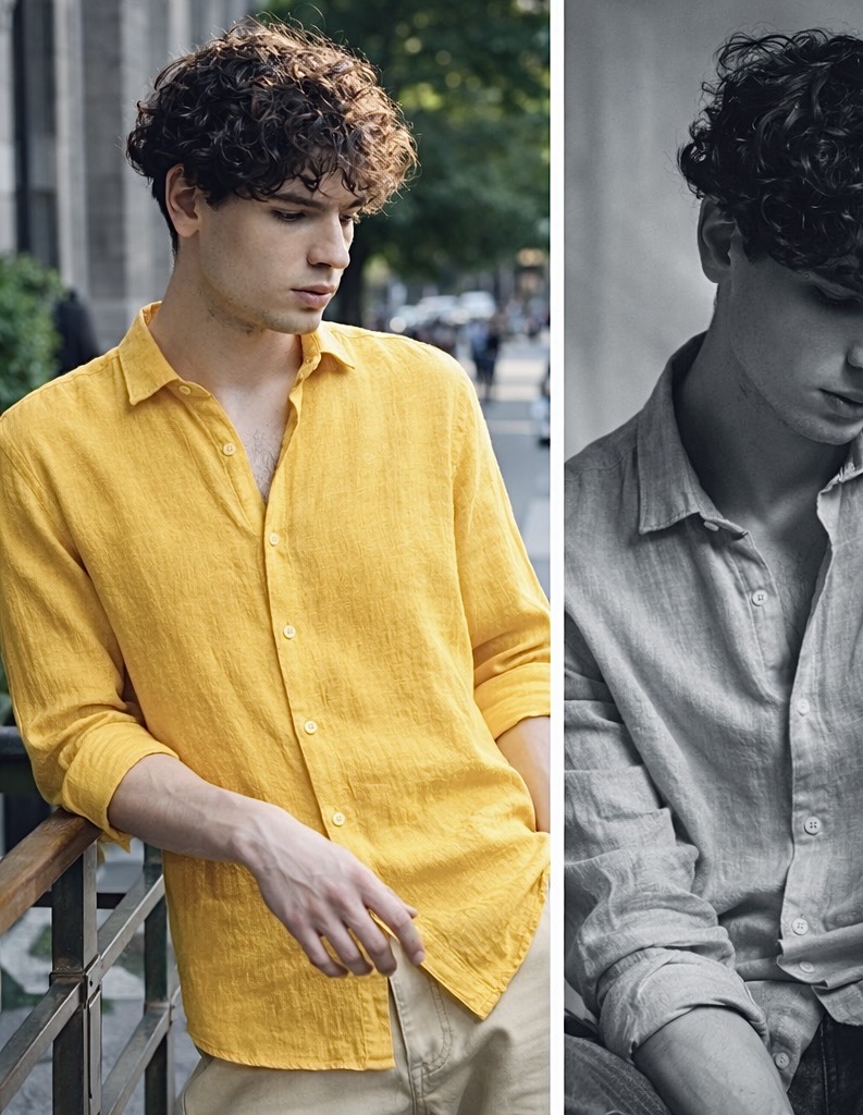 le kane premium pure linen shirt – golden mustard le kane premium pure linen shirt – golden mustard