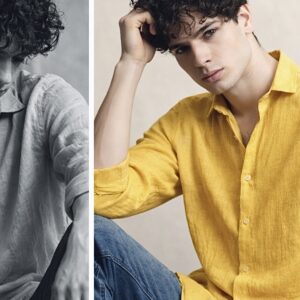 le kane premium pure linen shirt – golden mustard