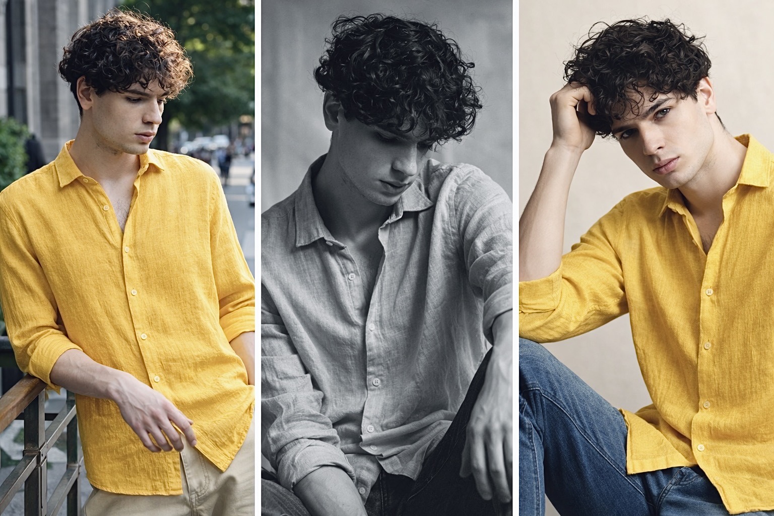 le kane premium pure linen shirt – golden mustard le kane premium pure linen shirt – golden mustard