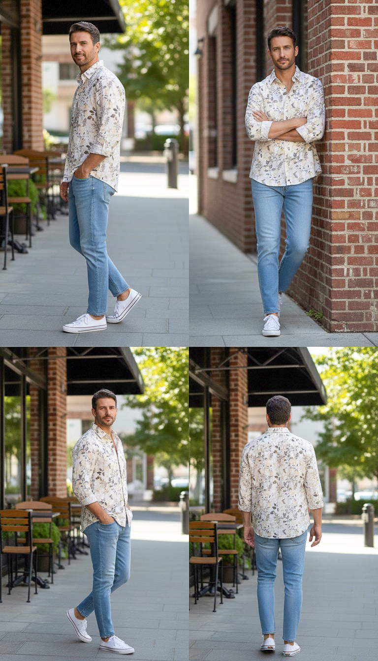 printed linen shirt printed linen shirt